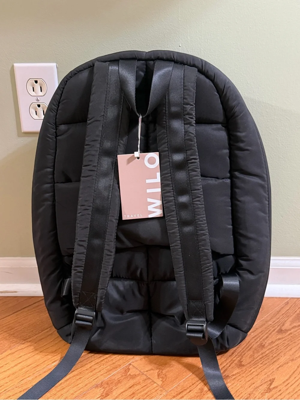 Wilo Black Quilted Men's Backpack